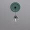 Ekena Millwork Traditional PVC Medallion (Canopies up to 11 1/2"), 19"OD x 3 1/2"ID x 1 1/2"P, Metallic Sea Mist CMP19TRFSM - alternate 7